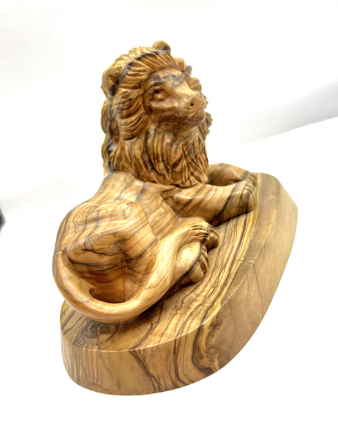 The Lion Olive Wood Statue (Small)